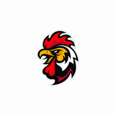 Creative and Strong Brand Rooster Cock Vector Logo