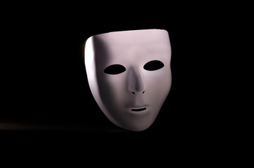 White blank mask