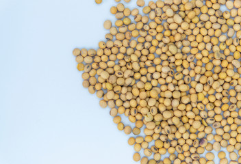 Top view of soybean background