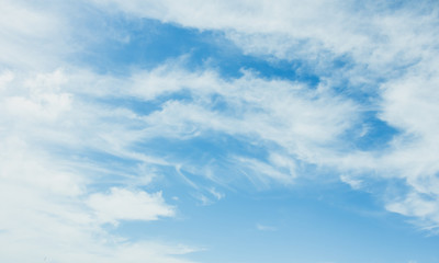 Naklejka na ściany i meble blue sky and cloud, blue abstract background, the sun and sky