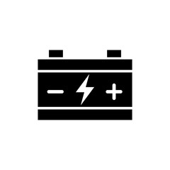 Car battery icon vector
