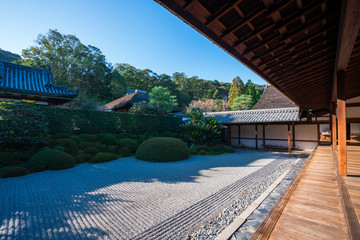 京都　一休寺の庭園　