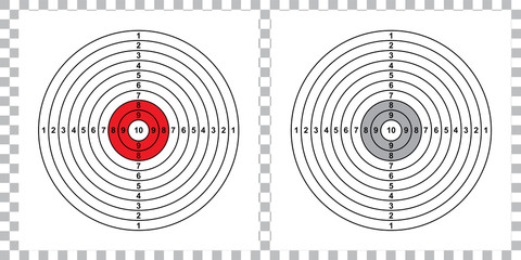 blank arrow  target blank gun target paper shooting target blank target background target paper shooting on white background vector
