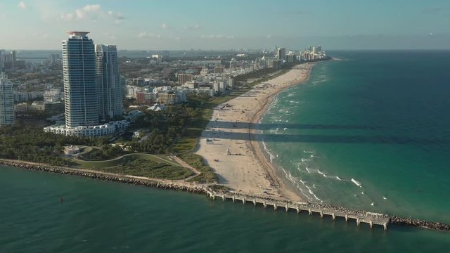 Aerial view of South Beach