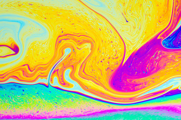 Abstract soap bubble structure