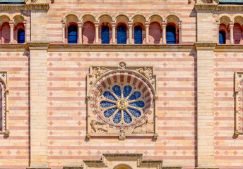 Speyer City, GERMANY, July 04, 2019: Romantic streets and houses in Speyer in summer time