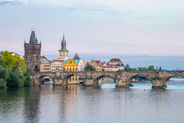 Fototapeta na wymiar Prague - Charles bridge, Czech Republic.