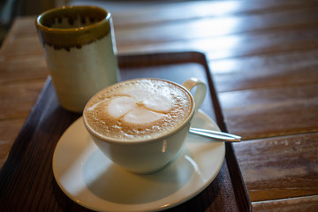 Cappuccino Coffee hot White cup