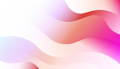 Blurred Decorative Design In Modern Style With Wave, Curve Lines. For Elegant Pattern Cover Book. Vector Illustration with Color Gradient.