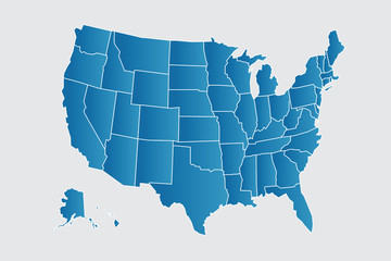 Vector USA map