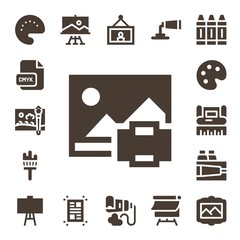 palette icon set