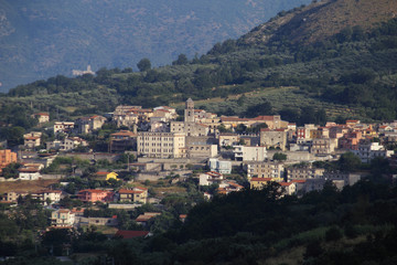Fototapeta na wymiar San Vittore del Lazio panorama in Frosinone province