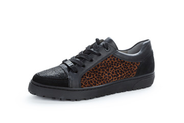 Fashionable women shoes isolated on white background