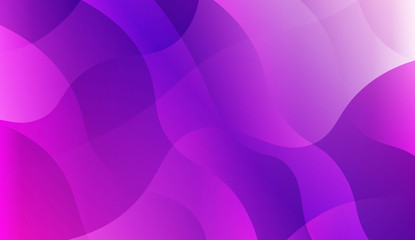 Futuristic Blue Purple Color Design Geometric Wave Shape. For Elegant Pattern Cover Book. Vector Illustration with Color Gradient.