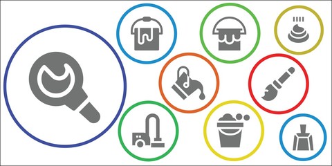cleanup icon set