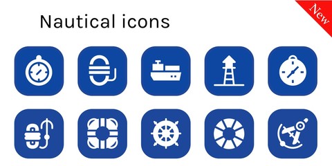 nautical icon set