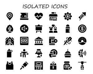 isolated icon set
