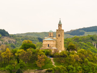 Tsarevets Fortress, ancient fortress on hill top. Capital of the Second Bulgarian Kingdom. Veliko Tarnovo, Bulgaria