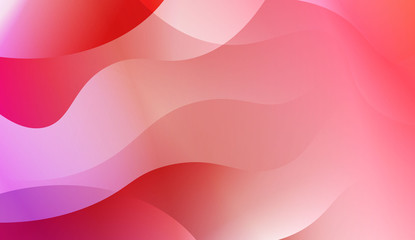 Abstract Waves. Futuristic Technology Style Background. For Futuristic Ad, Booklets. Vector Illustration with Color Gradient.