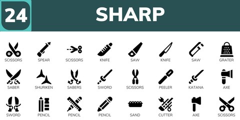 sharp icon set