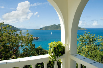 Fototapeta na wymiar British Virgin Islands Caribbean Scenic View