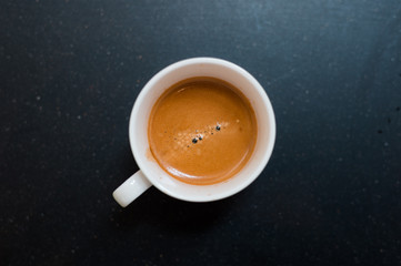 Obraz na płótnie Canvas black coffee morning on coffee maker
