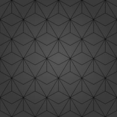 Seamless vector ornament in arabian style. Geometric abstract dark background. Pattern for wallpapers and backgrounds