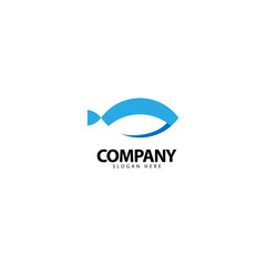 Fish Logo Design Template Icon