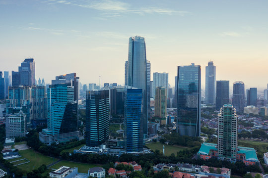 Skyscrapers in Kuningan CBD area
