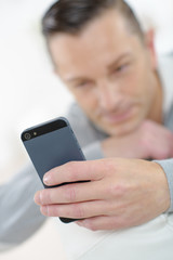 man using a cellular phone