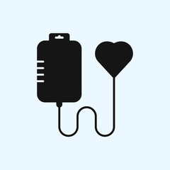 Blood donation icon. New trendy blood donation vector symbol illustration.