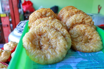 Various types of typical Indonesian market snacks that are very tasty and popular in the community