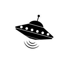 UFO flying saucer vector icon