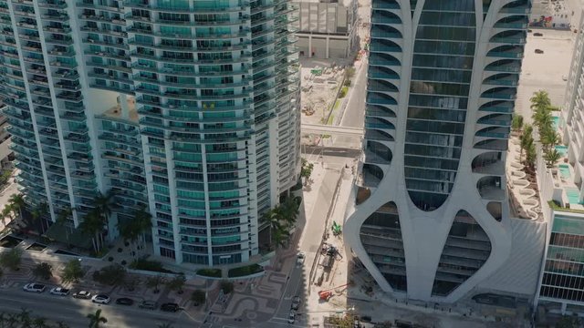 Residential condominiums in Downtown Miami 