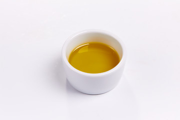 olive oil in the bowl