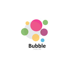 Abstract Bubbles vector symbol icon illustration design 