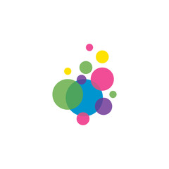 Abstract Bubbles vector symbol icon illustration design 