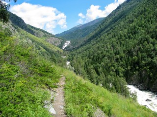 Beautiful view of mountains in summer Altai ,Russia