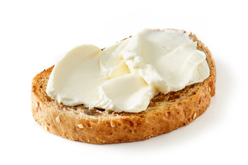 toasted bread with cream cheese - Powered by Adobe