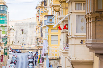 Malta, Valletta downtown. The city is Baroque in character.