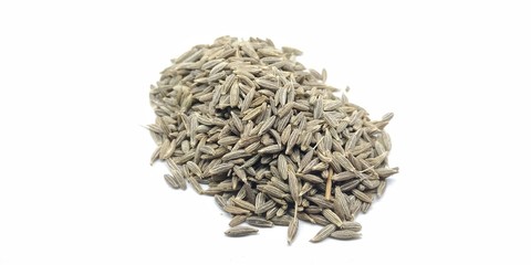 A picture of cumin isolated on a white background