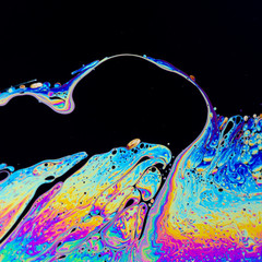 Abstract soap bubble structure