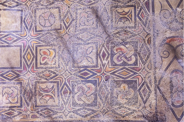 Roman style mosaic pattern decoration