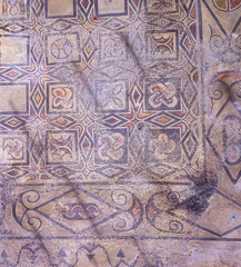 Roman style mosaic pattern decoration