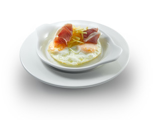 huevos fritos con jamon