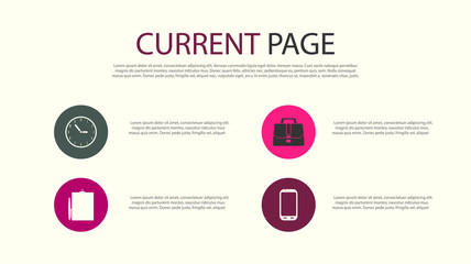 Poster infographics information business modern design set proposal advert