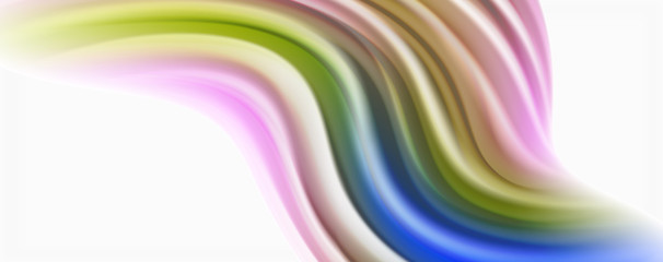 Color flowing waves, liquid conceptual abstract background