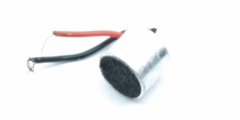 A picture of microphone isolated on white background