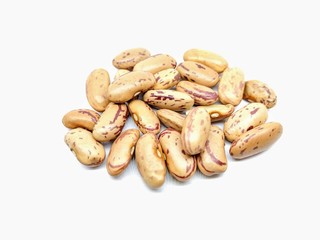 A picture of red kidney beans isolated on a white background
