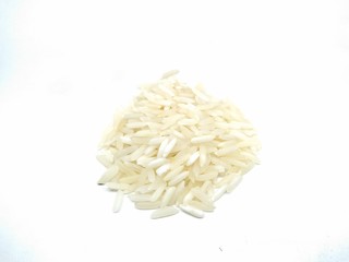 A picture of rice isolated on a white background